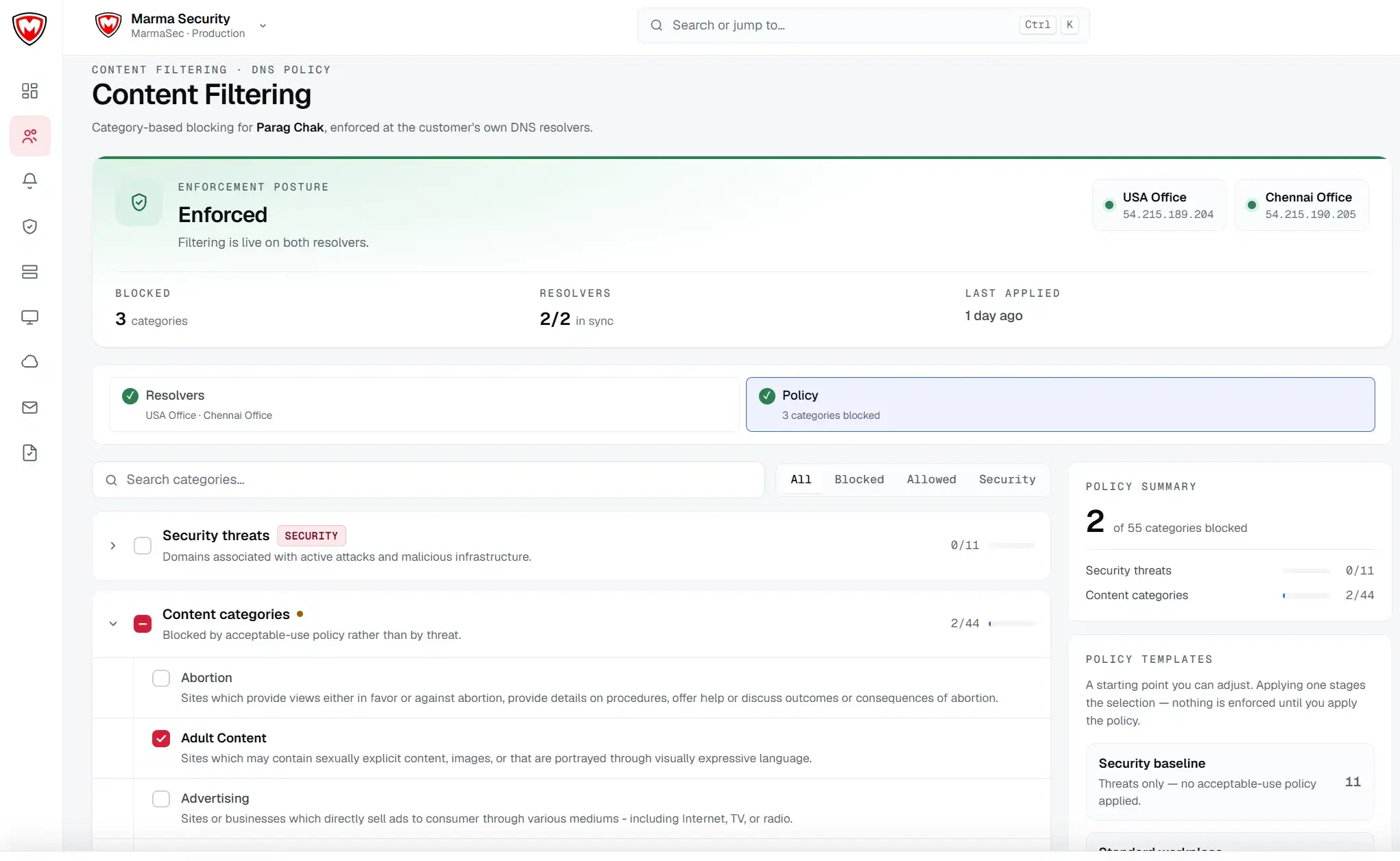Web & Content Control Platform